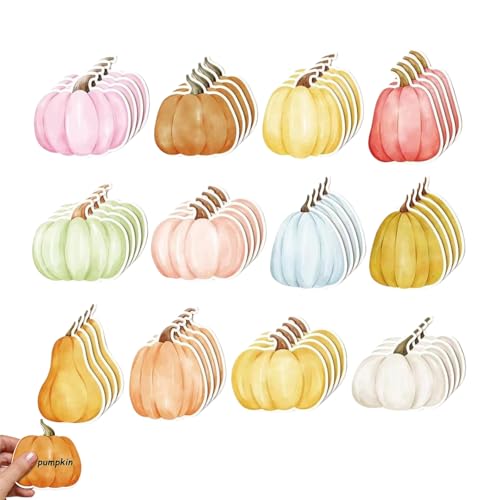 360Page Fall Halloween Thanksgiving Sticky Notes Set,12 Styles Cute Pumpkin Turkey Leaf Shaped Self-Adhesive Memo Pads for Office Supplies,Stationery,Teacher Gifts,Book Tabs,Note Pads