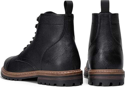 Image of Jousen Mens Boots Premium Leather Cap Toe Casual Boots Chukka Dress Boots for Men