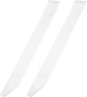 PATIKIL 63"x4" Blank Satin Sash, 2 Pcs DIY Plain Sash Prom Queen Sashes Party Accessory for Graduate Party Wedding Banquet Halloween Decorations, White