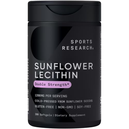 Sports Research Sunflower Lecithin Softgels