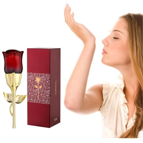 Eau de Cologne Light 50 ml, Eau de Cologne Femme, Parfum De Cologne à La Rose, De Longue Durée Et Améliore La Confiance, Design à La Rose (Rose)