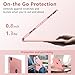 TQQ iPad Air 13 Inch Case Keyboard (M3 2025 / M2 2024), iPad Pro 12.9 (6th, 5th, 4th, 3rd Gen) Keyboard - 360° Rotatable, 7-Color Backlight, Multi-Touch Trackpad, Thin & Light (Pink)