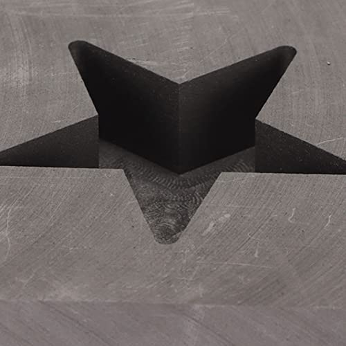 Jeanoko Molde de lingote de grafite, molde de fundição em forma de estrela economiza energia suporta