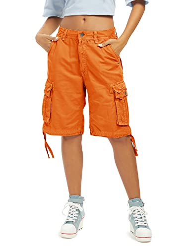 Short cargo ample femme avec plusieurs poches bermuda d'été