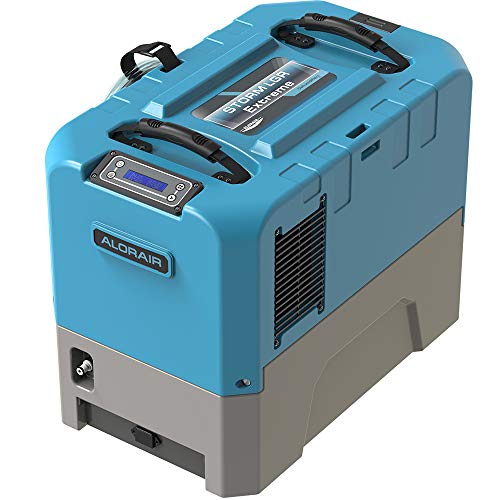Alorair Commercial Dehumidifier With Pump, Up To 180 Ppd (Saturation), 85 Ppd At Aham, Memory Starting, 5 Years Warranty, Lgr Dehumidifier For Flood Repair, Crawlspace And Basement Drying, Blue #TOP7