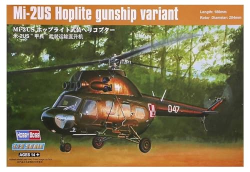 Mil Mi-2US Gunship Hobbyboss kit d'assemblage hélicoptère 1:72