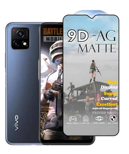 Image of Premium Tempered Glass for Vivo Y72 5g y52s (matte finish glass, Pack of 1) Full Screen Coverage gaming matte Screen Protector Guard (vivo y72 5g / y52s)