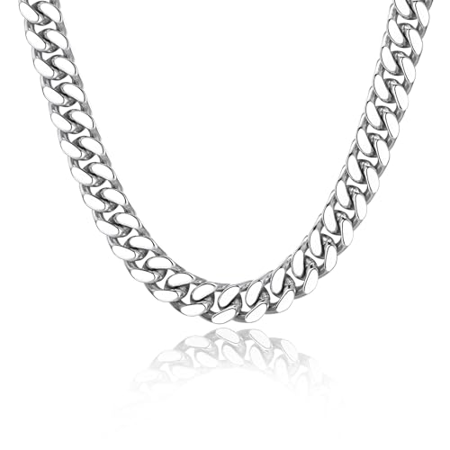 ChainsPro �`�����L�[�L���[�o�������N�`�F�[���l�b�N���X �����p�A�X�e�����X�X�`�[���V���o�[/�S�[���h���b�L����`���[�J�[�A��5/12/14mm�A18�C���`��20�C���`�̃p���N�q�b�v�z�b�v�g�����f�B�W���G���[�M�t�g, 16 Inches, �X�e����