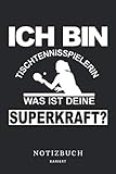 Ich bin Tischtennisspielerin Notizbuch: Zum Eintragen von Notizen beim Tischtennistraining | Ideen Notizheft | To-Do | Tagebuch | Bullet Journal | ... | Notizblock - A5 6x9in | 120 Seiten, kariert