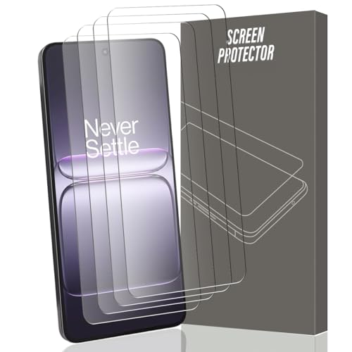 Gelaasso 4 Piezas Protector de Pantalla para Oneplus Nord CE 5G, Cristal Templado 9H Anti-Rayaduras, Transparente HD Cristal Templado