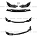 WheelX Front Bumper Lip Compatible with 2019-2022 BMW 3 Series G20 G28, Air Dam Fit for 330e 330i 340i M340i M-Sport Lower Chin Splitter 4 Door Sedan Protection Body Kit (Glossy Black)