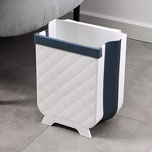 Caneca Plegable de Basura para Puerta de Cocina Blanca miniatura 3