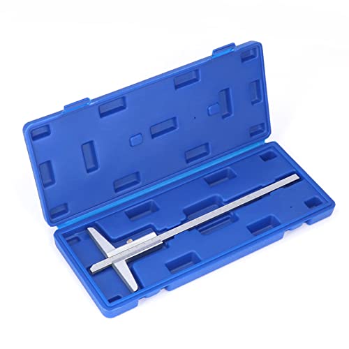 Depth Vernier Caliper, 0.02mm Accuracy for Metal Processing, Mechanical Engineering (Marhynchusf7r8hxco4m-12)