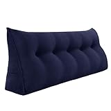 wowmax grandes triangular, relleno sofá cama soporte de posicionamiento cojín respaldo Almohadas lectura almohada con funda extraíble