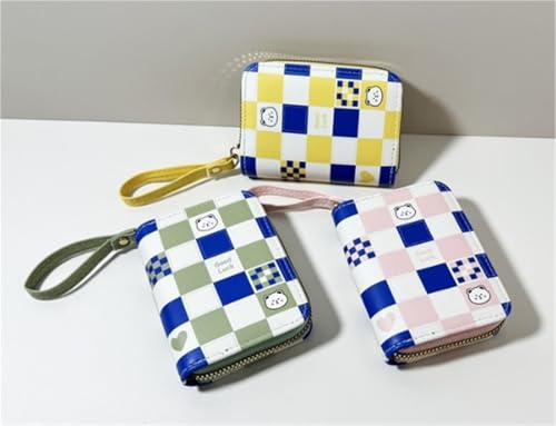 Fashionable Cute Rabbit Shape Student Accordion Card Holder Short Ladies Wallet(Yellow)4