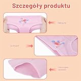 AYBUY Bawełniane majtki z kreskówkową bielizną, 12 sztuk bawełnianych fig dla dziewczynek bielizna, majtki dziewczęce z różnymi wzorami 2-10 lat, 4-6 anni