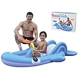  Jilong Piscina Hinchable Ballena con tobogán (Medidas del artículo: 210x130x35cm)