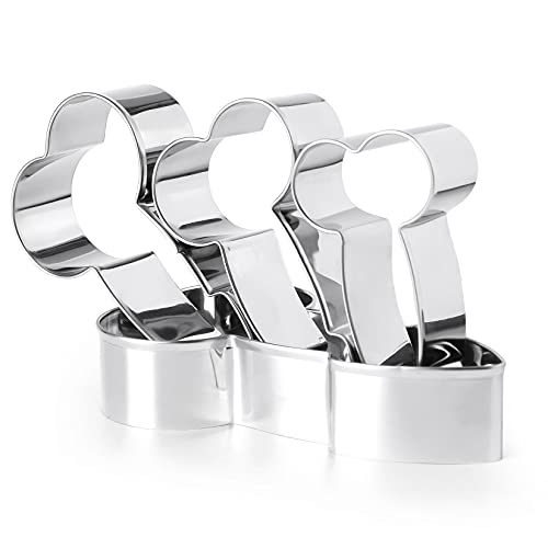 4-Piece Set Of Creative Cookie Cuttersï¼ŒCookie Baking Molds DIY Funny Stainless Steel Biscuits Molds Kitchen Supplies