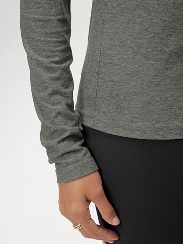 Image of ODODOS Women's Long Sleeve T-Shirt - Ultra Soft odSTRATUM Tech Performance Top UPF 50+ Breathable Crew Neck Pullover