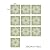 Alwayspon 10Pcs Peel and Stick Tile Transfer Stickers, Green White Floral Tile Decal Self-Adhesive Vinyl Backsplash Stick on Tiles for Kitchen Bathroom, 20cm/8inch