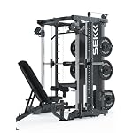 SEK Multipresse Set | FULLFORCE | Komplettes Set aus SEK Multipresse, Jammer Arms & Leg Press, B2 Hantelbank mit Anbauteilen, Delta Langhantel & 150kg Bumper Plates – Bild 4