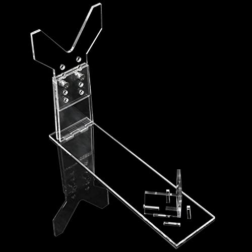 Acryl Pistolenständer Pistolenhalter Kurzwaffen Display - 195*50*160 mm Verstellbarer Waffenhalter Spielzeugpistolenständer Für Arten Von Kleinen Spielzeugpistolen, Pistolen, 5 Höhen/3 Längen
