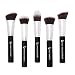 Kabuki Face Makeup Brush Set - Best 5 pc Large Face Brushes for Foundation, Blush, Bronzer, Concealer, Mineral Powder Cosmetic Professional Applicator Soft Dense Synthetic Vegan Brochas de Maquillaje