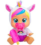 طفل يبكون ويحبون الرعاية الخيالية الحالمة | دمية طفل تبكي دموعًا حقيقية مع بيجامة و 3 ملحقات ...