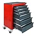 Produktbild ADB Werkzeugwagen Werkstattwagen Basic leer Werkzeug Rollwagen 6 Schubladen rot