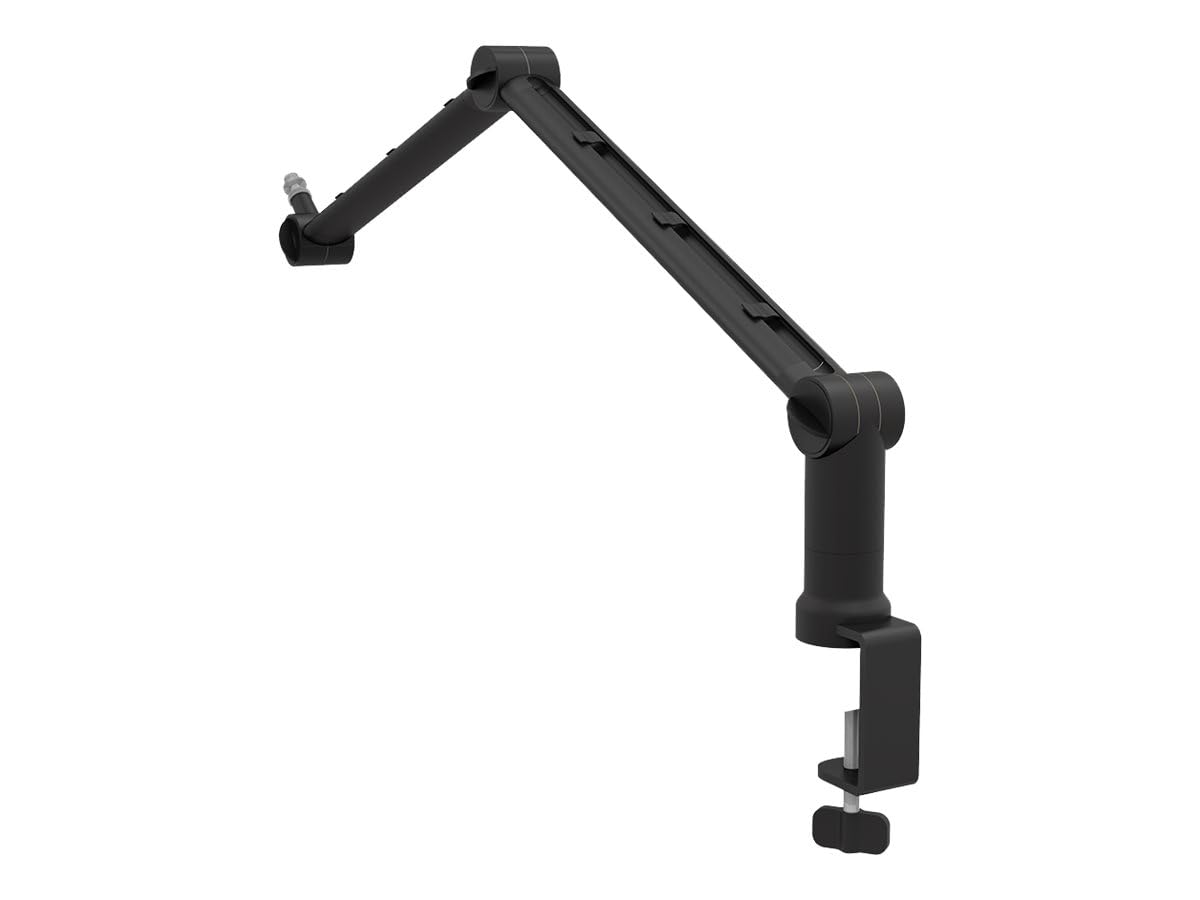 ICY BOX Professioneller Mikrofon-Arm mit Tischhalterung, 360 degree drehbar, 3/8 '' bis 5/8 '' Adapter, Kabelmanagement, für Blue Yeti, Blue Snowball, HyperX QuadCast und viele mehr, 60872, Schwarz