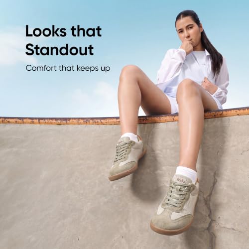 Image of Frido Active Casual Sneakers for Women | Stylish Everyday Sneakers with Breathable Mesh, Lycra-Lined Collar, Cushioned Footbed & Zero-Drop Sole for Travel, Night Outs