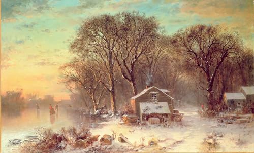 Cuadro Invierno en Malden de Doughty pintura famosa lienzo 60x90cm