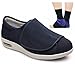 Scarpa Ortopedica Diabetiche Scarpe Artrite Swollen Scarpe per Anziani Scarpe da Passeggio da Donna con Cuscino d'Aria Scarpe Regolabili Antiscivolo Traspirante,Dark Blue,42EU