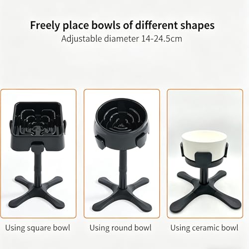 Support de gamelle surélevée avec base large robuste et hauteur réglable - 5