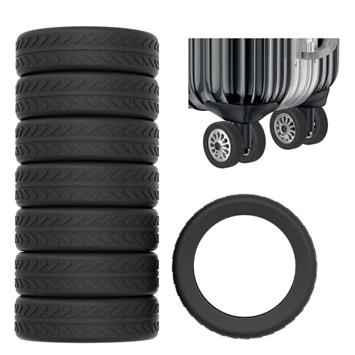 Housses de roue de bagages silencieuses et durables absorbant les chocs x8
