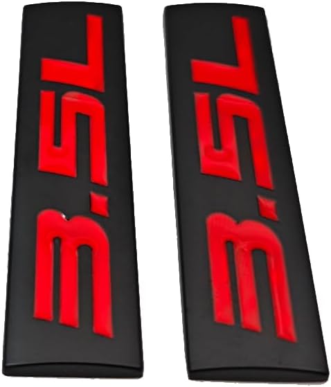 2X メタル 3.5L カーエンブレム ドア フェドナー ステッカー プレミアム スポーツ ターボ 3D 3.5 ロゴ V6 V8