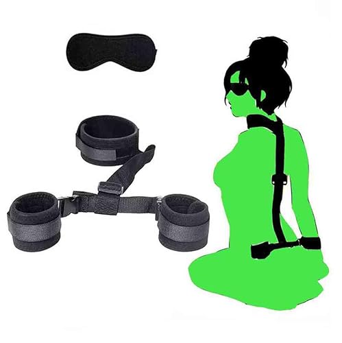 Sex Tie Downs Under Mattress for King Bed Bondaged Restraints Sex Kit for Couples Queen Bed Adjustable Sexy Straps and Restraints for Bed Sex Restraining Handcuff Set for Bedroom Toys Women Sweater