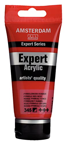 Amsterdam Expert Series Acrylic Tube 75ML PYRROLE RED DEEP (345)