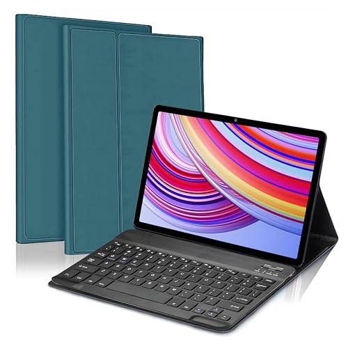 Image of ProElite Keyboard case for Redmi Pad Pro 12.1 inch, Magnetic Detachable Wireless Bluetooth Keyboard Redmi Pad Pro 12.1 inch, Dark Green