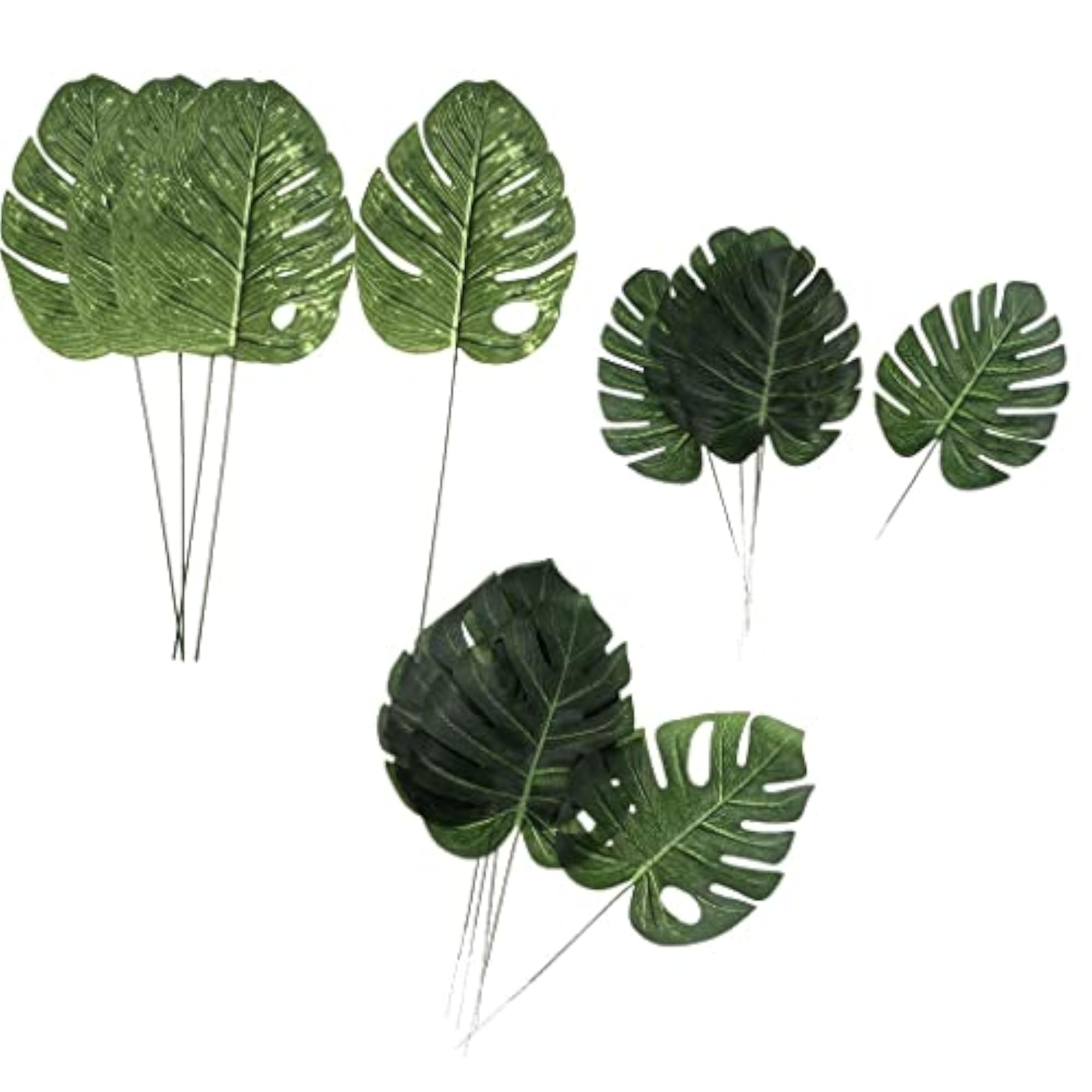 5PCS Large Artificial Monstera Leaf Foliage Home Decor