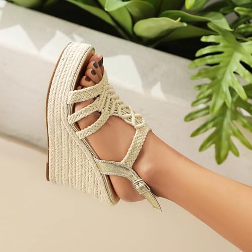 Image of Espadrille Wedge Sandals for Women Platforms & Wedges