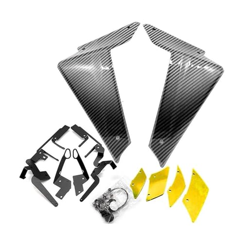 に適合するヤマハ MT-09 FZ-09 SP 2021 2022 2023用 オートバイスポーツダウンフォースネイキッドサイドスポイラーエアロダイナミックウィング フレームトリム(Type 5)