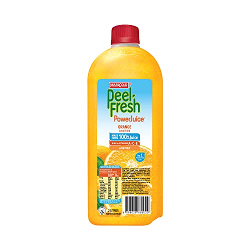 Marigold Peel Fresh No Sugar Added Juice Drink Orange 1.89L - Chilled