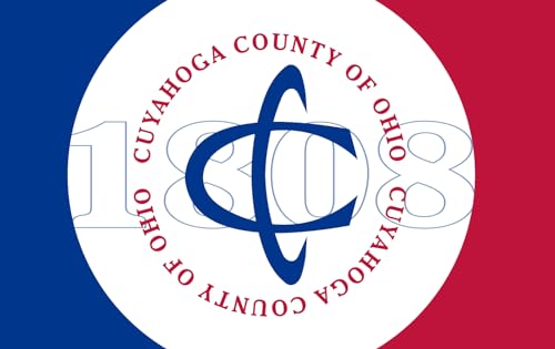 Drapeau Cuyahoga County Ohio pre 2014 pour décoration de bureau - 2