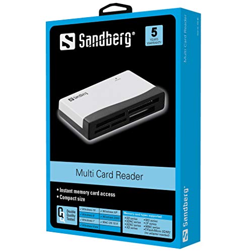 Sandberg Multi Card Reader, 1.3 x 6 x 4, Other - Image 3