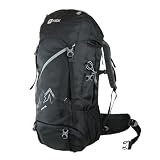 NTK, Mochila Andes 55L em Ripstop com Ajuste Peitoral e Barriga, Costado Acolchoado