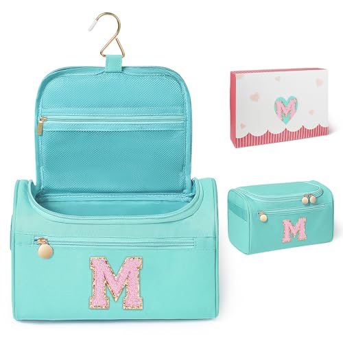COSHAYSOO Travel Gifts for Women Travelers Trip Unique Initial Hanging Toiletry Bags, Personalized...