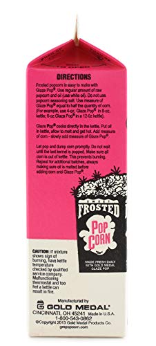 Gold Medal Red Cinnamon Glaze Pop Frosted Popcorn Mix, 28 Oz, 12 Count #TOP2