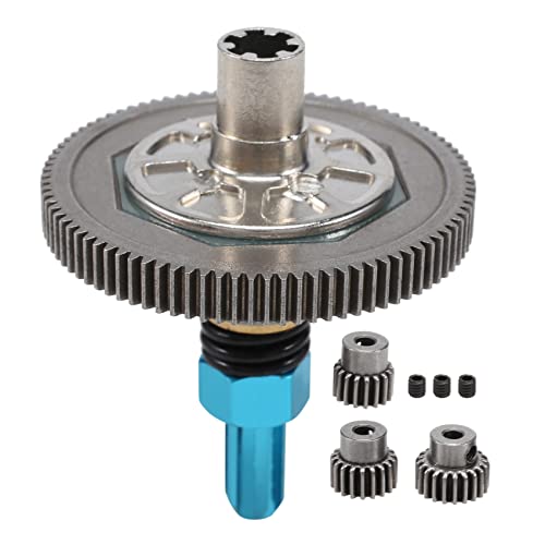 ISTOVO 91T Spur Gear Slipper Clutch 21T 19T 17T Gear Set for Arrma 1/10 Senton Big Rock Vorteks Parts, Blue