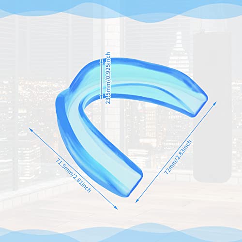 5 Pieces Sports Mouth Guards Adults And Junior Mouth Guard Sports Mouthguard Athletic Mouth Gum Guards For Boxing Basketball Football Hockey Karate (Blue) #TOP1